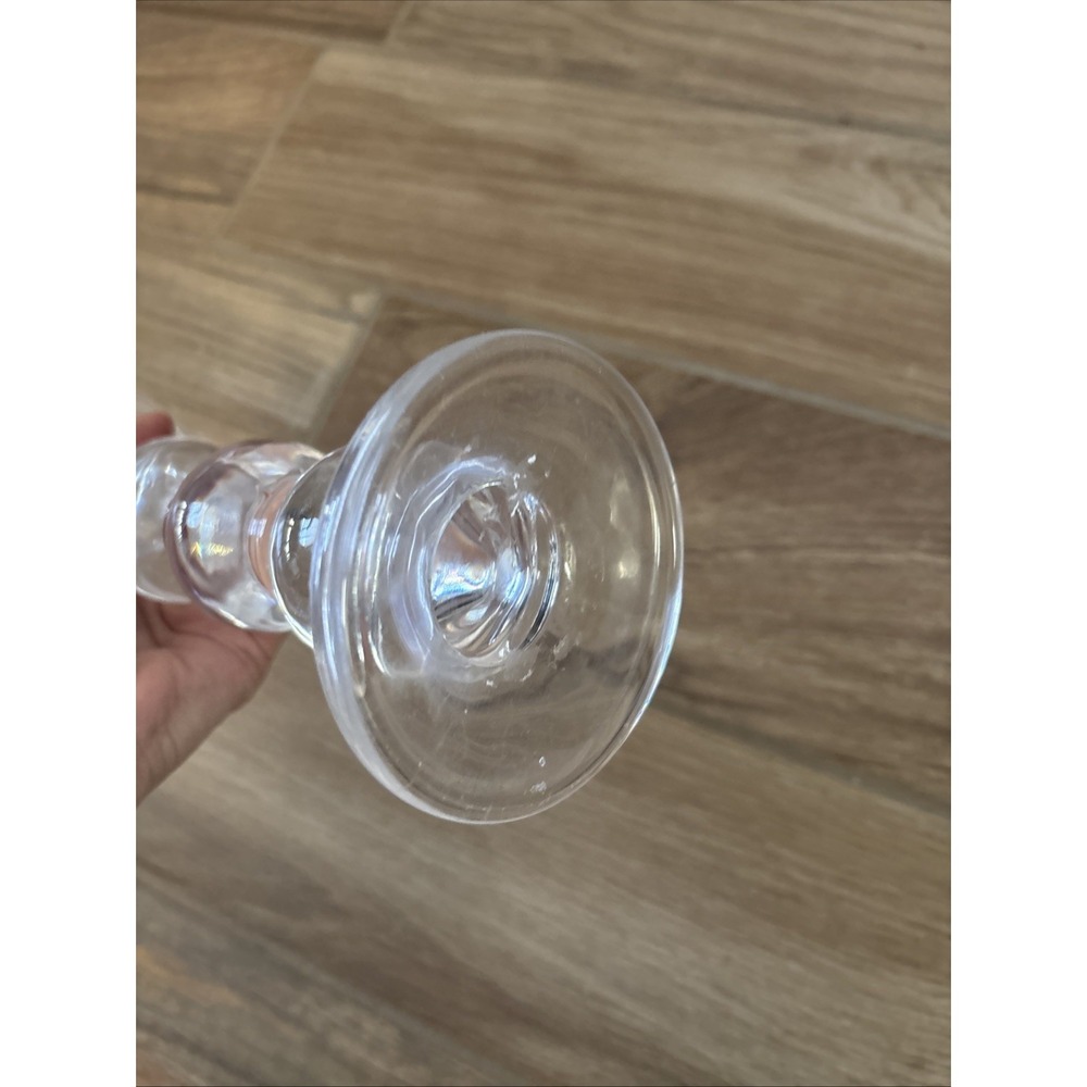 Studio Crystal by Studio Silversmiths 10.5" tall, Crystal Votive Sz Candleholder - Picture 3 of 5